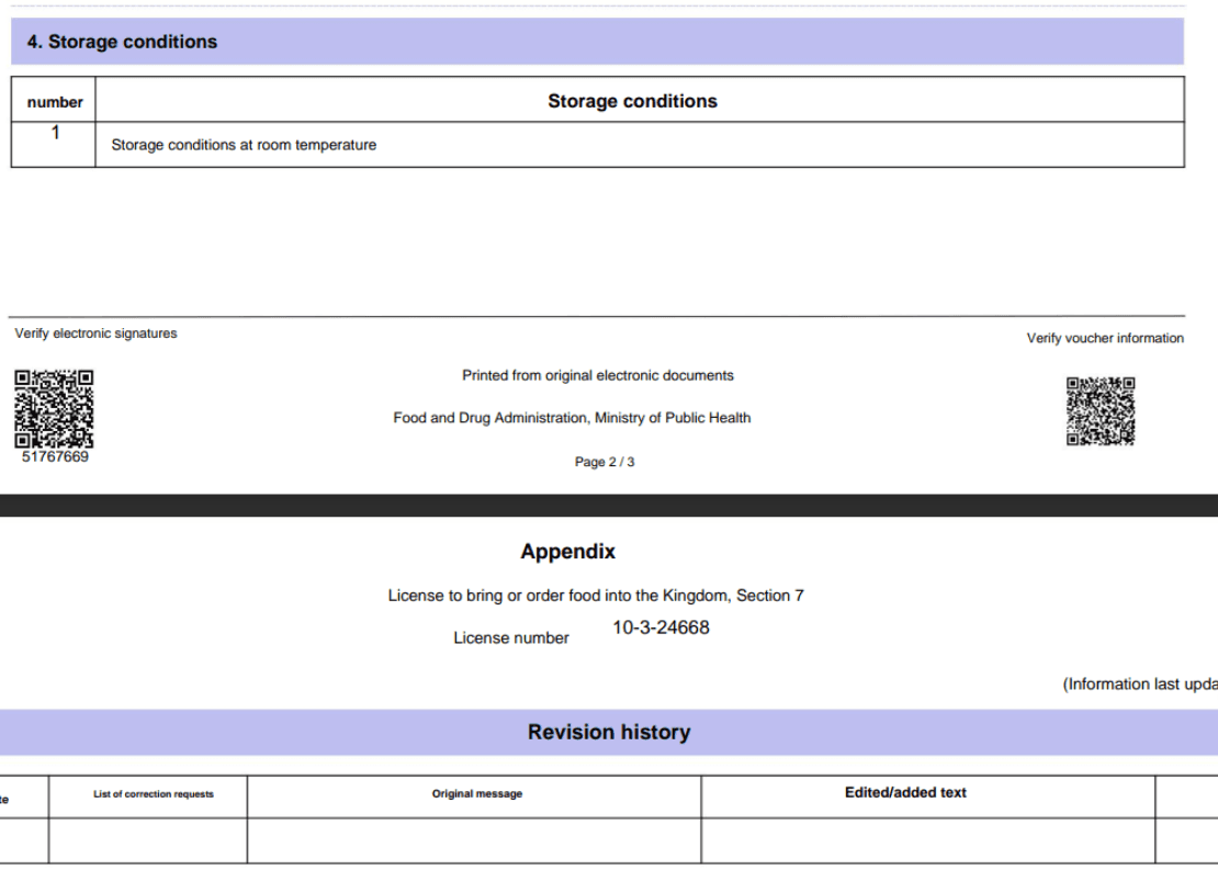 Export documentation