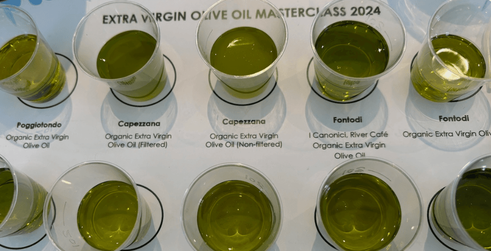 Tasting the oil